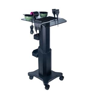 Chariot de coiffure moderne en acier inoxydable robuste avec bols de coloration, mobilier de salon - Product Image 3