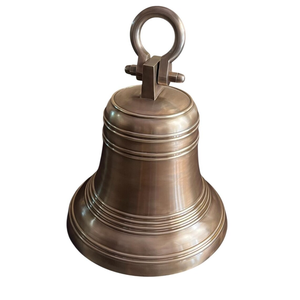 Campana de Iglesia Redonda Hecha a Mano de Latón, Decoración Colgante Marrón Moderna, Decoración Religiosa para Templo, Montaje en Pared, Decoración para Exteriores del Hogar - Product Image 5