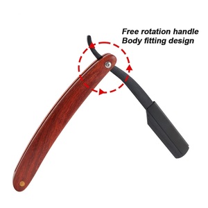 Navaja de Barbero Turca Hecha a Mano de Acero Inoxidable Reutilizable Personalizada, Ecológica, Portátil, de Una Sola Hoja, con Diseño Personalizable y Empaque - Product Image 3