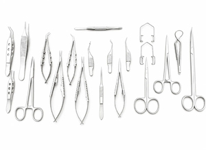 Ensemble de 20 instruments chirurgicaux manuels en acier inoxydable pour la chirurgie générale, certifiés CE, de type Tegra ophtalmique allemand - Product Image 4