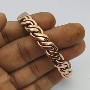 Elegant <b>Copper</b> Wristband for <b>Men</b> and Women Daily Wear <b>Bracelet</b> - Product Image 6