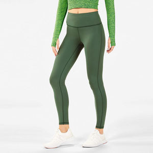 Leggings de Cintura Alta sin Costuras, de Color Sólido, Estilo Deportivo, Elásticos, Transpirables y Cómodos, de Punto, Spandex y Nailon para Mujer - Product Image 4