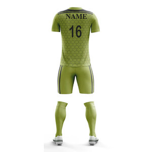 Nuevo Uniforme Deportivo Personalizado, Uniforme de Fútbol de Malla Atlética con Pantalones Cortos, Uniforme Personalizado - Product Image 3