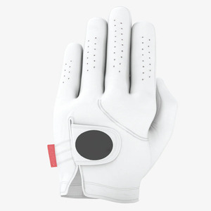 Gant de golf blanc pour homme de qualité supérieure, en cuir Cabretta, respirant, antidérapant, ajustement flexible, fermeture auto-agrippante - Product Image 1