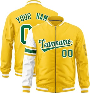 Vestes universitaires pour hommes HOOD CREW, manches en simili cuir, style Letterman, veste de baseball pour garçons, personnalisable, vente en gros - Product Image 1