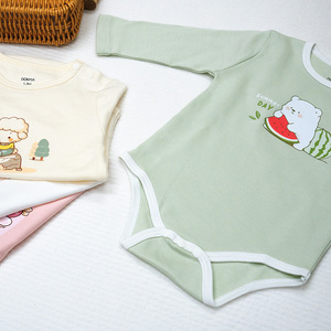 Kimono para Bebé Unisex ALB10 con Estampado de Dibujos Animados, Manga Larga y Lazos Laterales, Tejido de Punto Transpirable, 100% Algodón Orgánico - Product Image 1