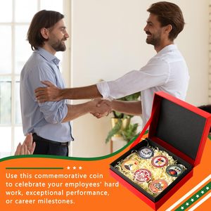 Moneda Conmemorativa Personalizada con Mensaje Inspirador <span class=keywords><strong>y</strong></span> de Agradecimiento, Regalo Motivacional para Empleados, Compañeros de Trabajo <span class=keywords><strong>y</strong></span> Personal en EE. UU. - Product Image 6