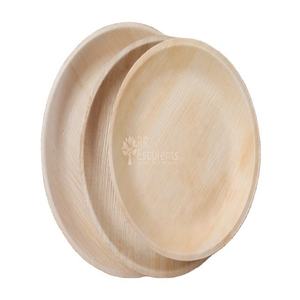 Eco Friendly Areca Palm Leaf <b>Plates</b> with Food Grade Compostable Tableware for Restaurants Hotels Cafes and Outdoor Dining Use - Product Image 2