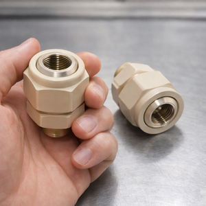 Raccord de buse en plastique avec insert en laiton, design hexagonal, pour pièces d'équipement de nettoyage - Product Image 4