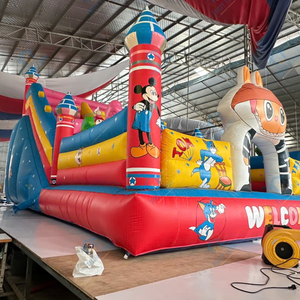 <b>Inflatable</b> Castle <b>Bouncer</b> 6m x 12m Viet Nam Gaming Application PVC material Easy Setup Features Amusement parks - Product Image 5