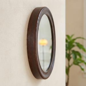 Dark Brown Wooden Frame Wall <b>Mirror</b> Decorative <b>Hanging</b> <b>Mirror</b> for Bedroom Living Room Bathroom Home Decor Wedding Handmade - Product Image 4