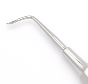 Bernard Root Tip Elevator Left Angled 4mm 15.5cm Short Hollow Handle Bayonet Syndesmotome Instrument chirurgical d'extraction dentaire - Product Image 2