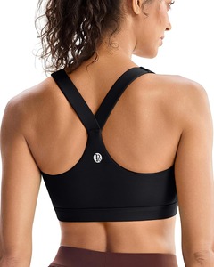 สปอร์ตบราแบบกระชับทรงสวยสำหรับผู้หญิง บราออกกำลังกายแบบ Racerback สายรัดกว้าง รองรับการวิ่ง ฟิตเนส โยคะ รับผลิตแบรนด์ส่วนตัว - Product Image 1