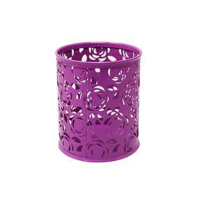 Different Design Iron Metal Pen Holder Round Shape Pink Finished Pen Pencil Stand Stylish Desk <b>Organizer</b> Pen Holder - Product Image 3