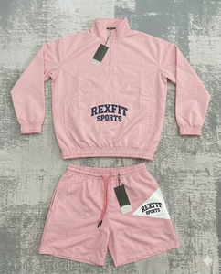 Rexfit Sports Bulk Supply Mens <b>Reflective</b> <b>Running</b> Windbreaker Short Tracksuit Tracksuit Set Wholesale - Product Image 3