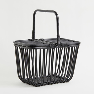 Cestas de mimbre tejidas a mano para picnic, cestas de almacenamiento artesanales, suministros de fábrica - Product Image 4