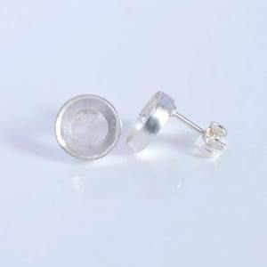 Base de Pendiente Tipo Copa con Bisel de Plata de Ley 925 Sólida, para Dijes Hexagonales de 3x3 30x30mm, Bañado en Oro de 10K, con Cierre a Presión, Fornituras para Joyería - Product Image 4