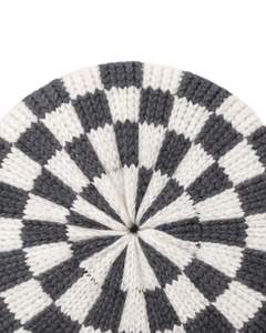 Gorro de Punto Personalizado con Diseño de Tablero de Ajedrez Gris y Blanco, Gorro de Invierno Cálido con Borde, Gorro de Punto Acrílico Suave, Unisex, Estilo Urbano - Product Image 5