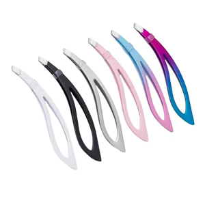 Pinzas para Cejas Puntiagudas de Acero Inoxidable Personalizadas, Herramienta de Maquillaje Ligera y Reutilizable, Suministro de Fábrica - Product Image 1