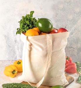 Bolsa de Lona de Diseño Único con Cierre Abierto, Asas de Cuerda de Algodón Trenzado y Ojales, Logotipo Personalizado, Ideal para Compras y Playa - Product Image 4
