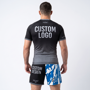 OEM Custom Men's <b>Camouflage</b> BJJ Rash Guard MMA Grappling Shorts Set Sublimation No-Gi Jiu Jitsu Custom Logo Wholesale Apparel - Product Image 2