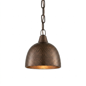 Gold Brass Pendant <b>Light</b> With Wood Shade E27 <b>LED</b> Indoor Ceiling Fixture <b>Small</b> Bell Shape Mounted Design - Product Image 4