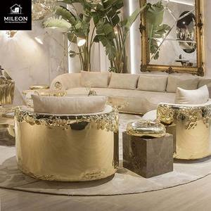 Boca Design Premium Villa Moderner Stil Luxuriöses Leder Ecksofa Anpassbares Sofaset Möbel Wohnzimmer <span class=keywords><strong>Sofa</strong></span> - Product Image 2