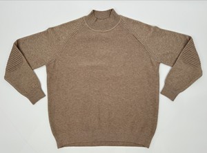 เสื้อสเวตเตอร์ถักแบบสวมหัวสำหรับผู้หญิงเสื้อสเวตเตอร์แฟชั่นลำลองแขนยาวสีเฮเซลนัทสำหรับฤดูใบไม้ร่วง - Product Image 4