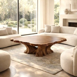 <b>Walnut</b> Tea <b>Table</b> Solid Wood Handcrafted Design Luxury Tea Ceremony <b>Table</b> Asian Inspired Living Room Furniture Natural Wood Grain - Product Image 3