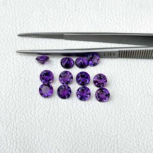 6mm Natural African Amethyst Faceted Round Brilliant Cut Loose Gemstone Jewelry Making for Necklace Bracelet Pendant AAA Quality - Product Image 4