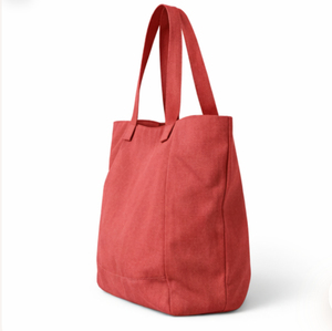 Sac fourre-tout tendance pour femme en coton de haute qualité, imprimé personnalisé motifs animaux, toile rouge avec poches zippées, sac de shopping - Product Image 5
