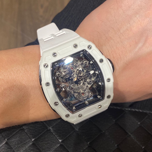 Reloj de Pulsera Deportivo de Fibra de Carbono con Movimiento de Esqueleto Cuadrado de 44 mm de Alta Calidad de Fábrica 3A/A, Resistente al Agua para Hombre - Product Image 2