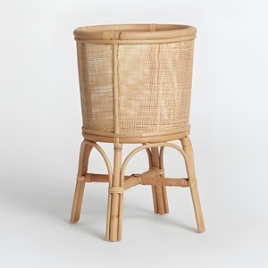 Cheapest round <b>stand</b> for flower & plant <b>pots</b> wedding decoration natural rattan planter <b>stands</b> cheap price - Product Image 1