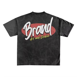 Conjuntos de Verano Personalizados para Hombre con Logotipo, Camiseta de Dos Piezas con Pantalones Cortos a Juego con Efecto Desgastado por el Sol, Conjunto de Pantalones Cortos con Serigrafía al por Mayor - Product Image 4