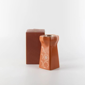 Arabic Reddish-Brown Metal Incense Burner With White Pattern Accents Perfect For Infusing A Fragrant Ambience In Modern <b>Homes</b> - Product Image 6