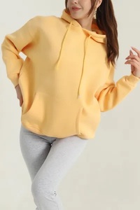 Best 2026 Design Pullover Oversize Plus Size Hooded Polyester/Cotton Plain Dyed Autumn Long-Sleeved Women's <b>Hoodie</b> Sale - Product Image 3