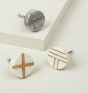 Unique luxury wood metal marble <b>door</b> <b>knobs</b> for kitchen cabinet wardrobe drawer furniture elegant <b>decorative</b> handle - Product Image 2