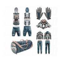 Uniformes Personalizados Cosidos para Fútbol Americano 7v7 y Flag Football, Conjuntos de Calentamiento por Sublimación, Guantes, Bolsas, Paquete Combinado, Kits de Equipo, Equipos de Liga