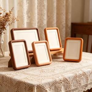 Personalized <b>Wooden</b> Photo <b>Frame</b> – Custom Engraved Walnut <b>Picture</b> <b>Frame</b>, Family Portrait <b>Frame</b>, Anniversary Gift, Mini Desk <b>Frame</b> - Product Image 2