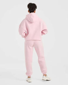 Sudadera con Capucha Larga de Invierno para Mujer, Marca Privada, Tela de Terciopelo, Cálida y Acogedora, Logotipo Frontal, Corte Holgado, Estilo Urbano Informal - Product Image 6