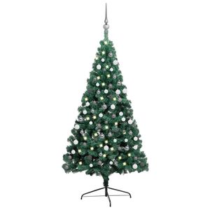 82.7 verde \ "albero di natale artificiale Pre-illuminato con Set di palline - Product Image 1
