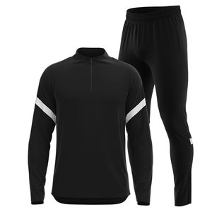 Wearpex Custom Cotton Breathable Fleece Winter Sports Unisex <b>Track</b> Suit <b>Jacket</b> Elastic Waist Side Pockets for Soccer Team - Product Image 2