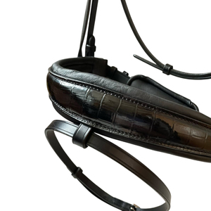 Nueva y Exclusiva Diadema de Cuero Hecha a Mano con Cristales y Pedrería, Estilo Inglés, para Caballo, Personalizable en Color y Tamaño - Cob-Full - Product Image 2