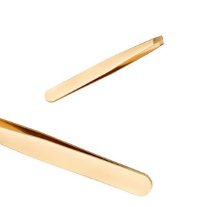 Pinzas Profesionales de Lujo para Cejas, de Acero Inoxidable, Punta Inclinada, Herramienta de Precisión para Depilar, Ecológicas y Ligeras - Product Image 6