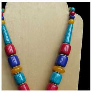 Handmade Resin Beads Necklace Premium Fashion Jewelry Women Stylish Four Seasons Party Wear Gift Purpose Export - Product Image 4