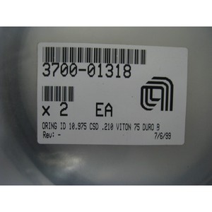 2 AMAT 3700-01318 ORING ID 10.975 CSD .210 75 DURO - Equipo y Piezas de Semiconductores de Confianza de Marca Global Legacy - Product Image 3