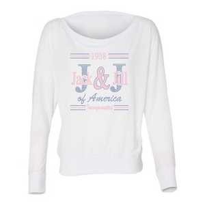 Jack and Jill 1938 Tee-shirt à épaules dénudées pour femme, haut décontracté à manches longues, doux, confortable, tendance, avec motif graphique - Product Image 1