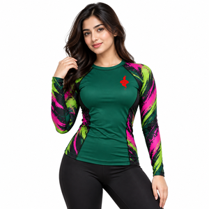 <b>Women</b> <b>Rash</b> <b>Guard</b> Long Sleeve Quick Dry Athletic Shirt Breathable Sportswear <b>for</b> Swimming Surfing Fitness Training Outdoor - Product Image 1