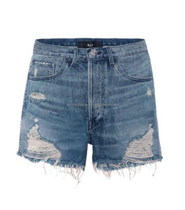 Shorts en jean lavés de haute qualité, dernier design, exportés en gros, 100% coton, écologiques, imperméables - Product Image 4