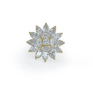 Anillo de Plata de 10 Quilates con Circonita, Diseño Moderno para Bodas, Compromisos y Ocasiones Especiales, Anillos de Moda - Product Image 1